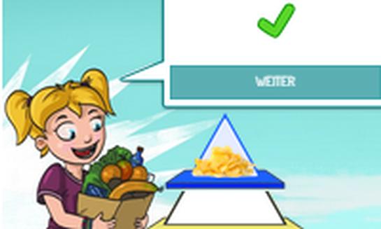 Spiel der Lebensmittelpyramide